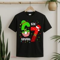Funny 6-7 Six Seven Christmas Elf Santa Xmax 67 T-Shirt thumb 2