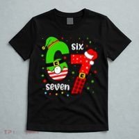 Funny 6-7 Six Seven Christmas Elf Santa Xmax 67 T-Shirt thumb 5