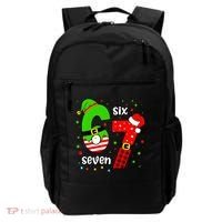 Funny 6-7 Six Seven Christmas Elf Santa Xmax 67 Backpack thumb 0