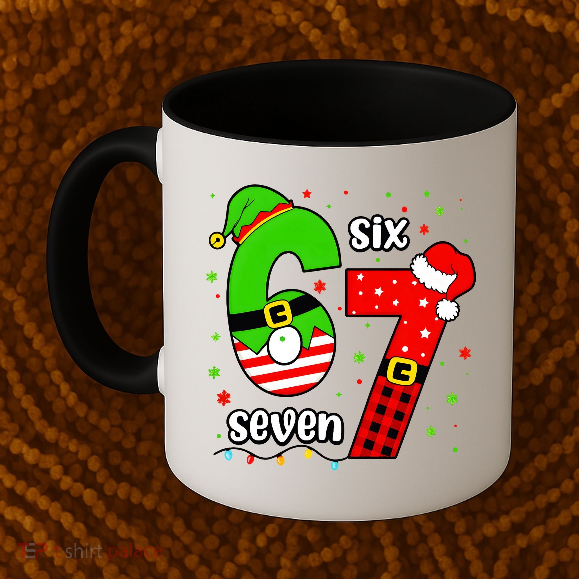 Funny 6-7 Six Seven Christmas Elf Santa Xmax 67 Coffee Mug