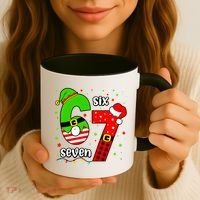 Funny 6-7 Six Seven Christmas Elf Santa Xmax 67 Coffee Mug thumb 3
