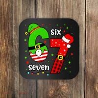 Funny 6-7 Six Seven Christmas Elf Santa Xmax 67 Coaster thumb 0