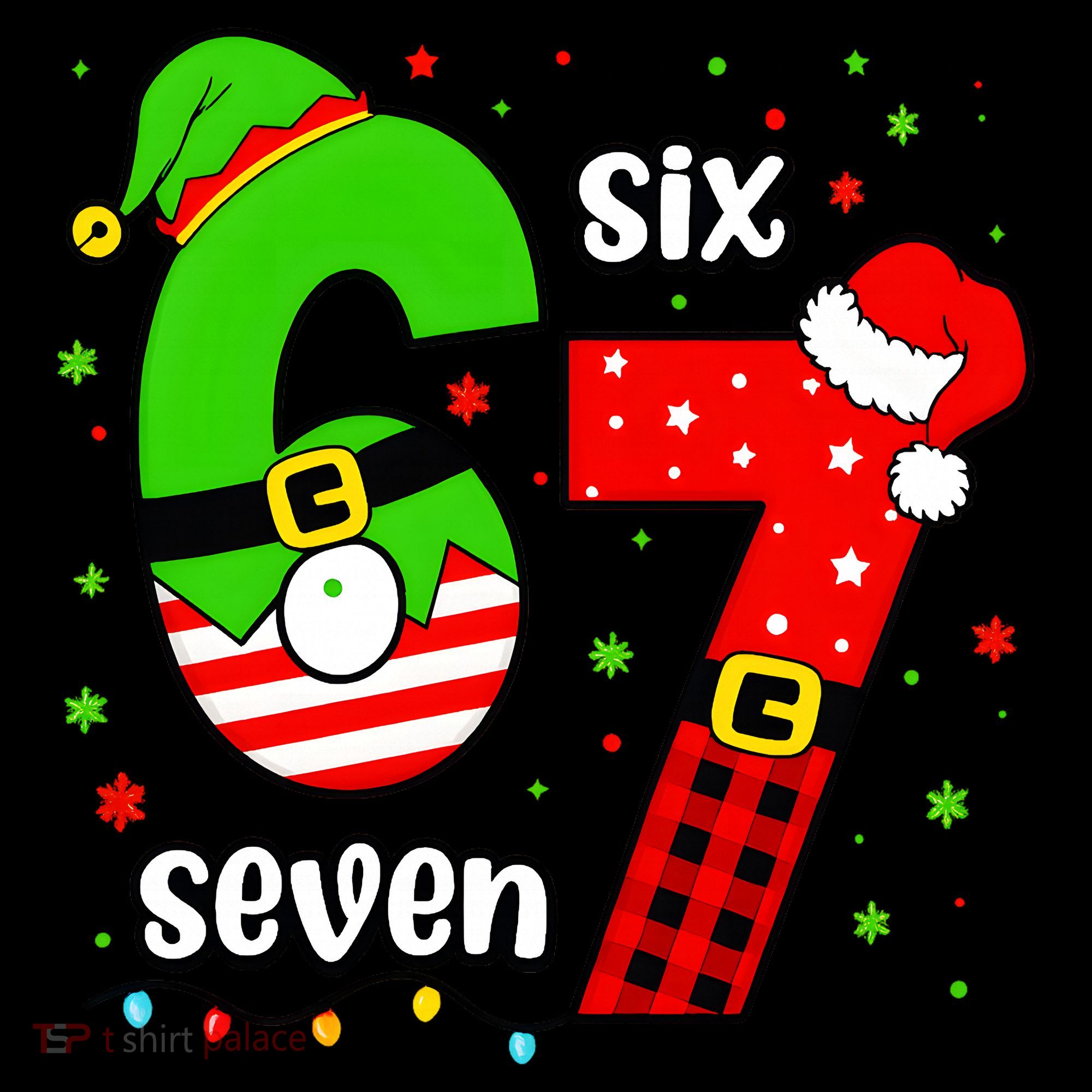 Funny 6-7 Six Seven Christmas Elf Santa Xmax 67 Women's Hoodie