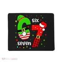 Funny 6-7 Six Seven Christmas Elf Santa Xmax 67 Mousepad thumb 0
