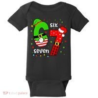 Funny 6-7 Six Seven Christmas Elf Santa Xmax 67 Baby Bodysuit thumb 0