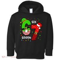 Funny 6-7 Six Seven Christmas Elf Santa Xmax 67 Toddler Hoodie thumb 0
