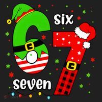 Funny 6-7 Six Seven Christmas Elf Santa Xmax 67 Golf Towel thumb 3