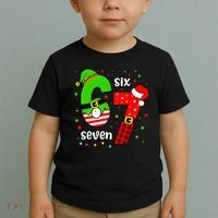 Funny 6-7 Six Seven Christmas Elf Santa Xmax 67 Toddler T-Shirt thumb 2