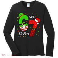 Funny 6-7 Six Seven Christmas Elf Santa Xmax 67 Women's Long Sleeve Shirt thumb 0