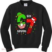 Funny 6-7 Six Seven Christmas Elf Santa Xmax 67 Kids Sweatshirt thumb 0