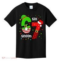 Funny 6-7 Six Seven Christmas Elf Santa Xmax 67 Kids T-Shirt thumb 0
