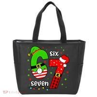 Funny 6-7 Six Seven Christmas Elf Santa Xmax 67 Tote Bag thumb 0