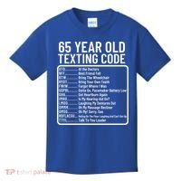 Funny 65 Year Old Texting Code Birthday Kids T-Shirt thumb 0