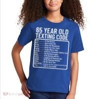 Funny 65 Year Old Texting Code Birthday Kids T-Shirt thumb 2