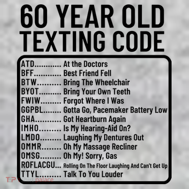 Funny 60 Year Old Texting Code Birthday The Baniff Cuffed Pom Beanie