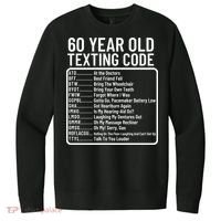 Funny 60 Year Old Texting Code Birthday V.I.T. Fleece Crew Sweatshirt thumb 0