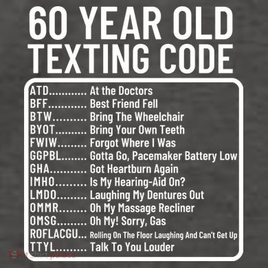 Funny 60 Year Old Texting Code Birthday Vector Backpack