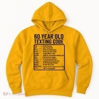 Funny 60 Year Old Texting Code Birthday Hoodie thumb 0