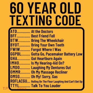Funny 60 Year Old Texting Code Birthday Mousepad