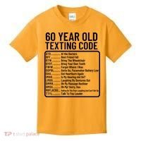 Funny 60 Year Old Texting Code Birthday Kids T-Shirt thumb 0