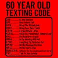 Funny 60 Year Old Texting Code Birthday Santa Hat thumb 1