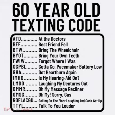 Funny 60 Year Old Texting Code Birthday Comfort Colors Garment-Dyed Hooded Sweatshirt