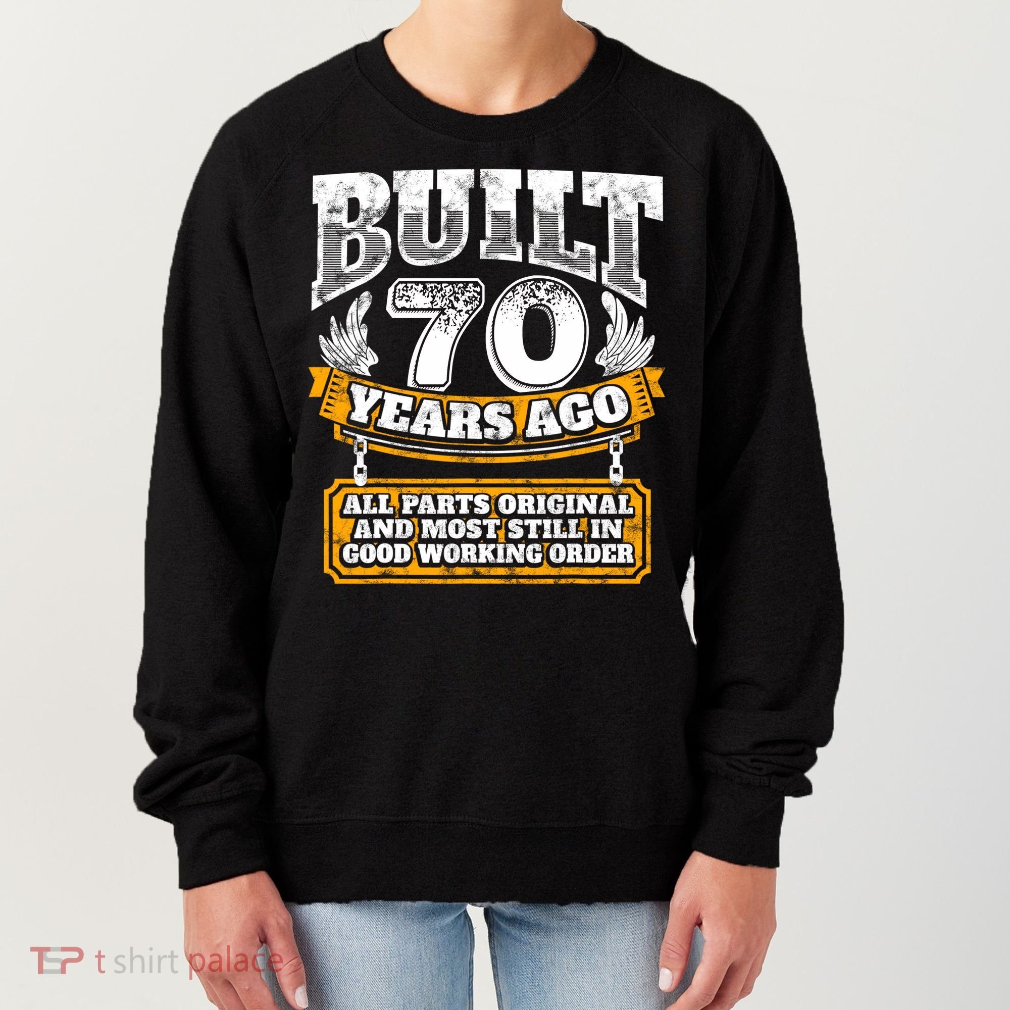 Funny 70th Birthday Gift BDay Gift Saying Age 70 Year Joke Women's Sweatshirt