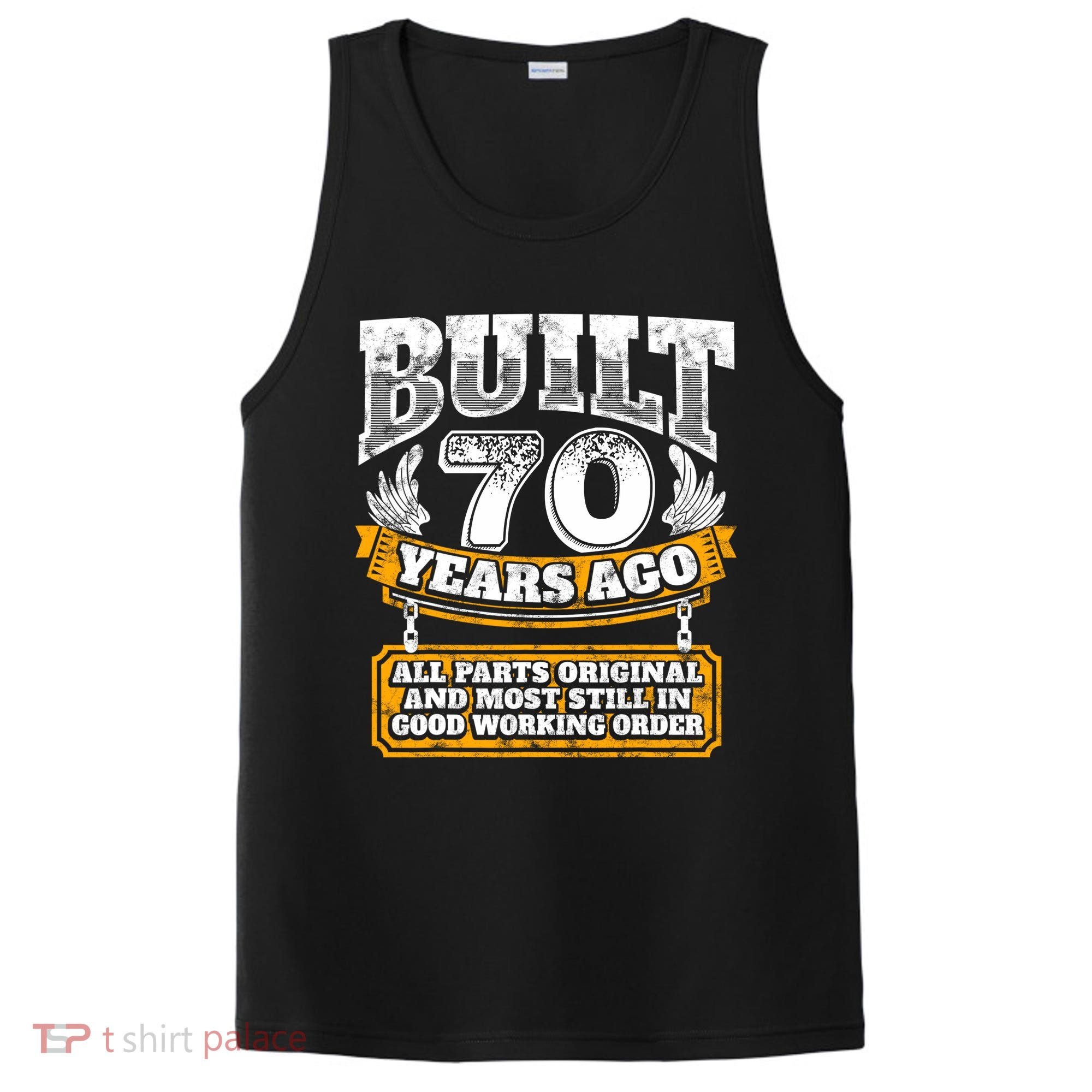 Funny 70th Birthday Gift BDay Gift Saying Age 70 Year Joke PosiCharge Competitor Tank