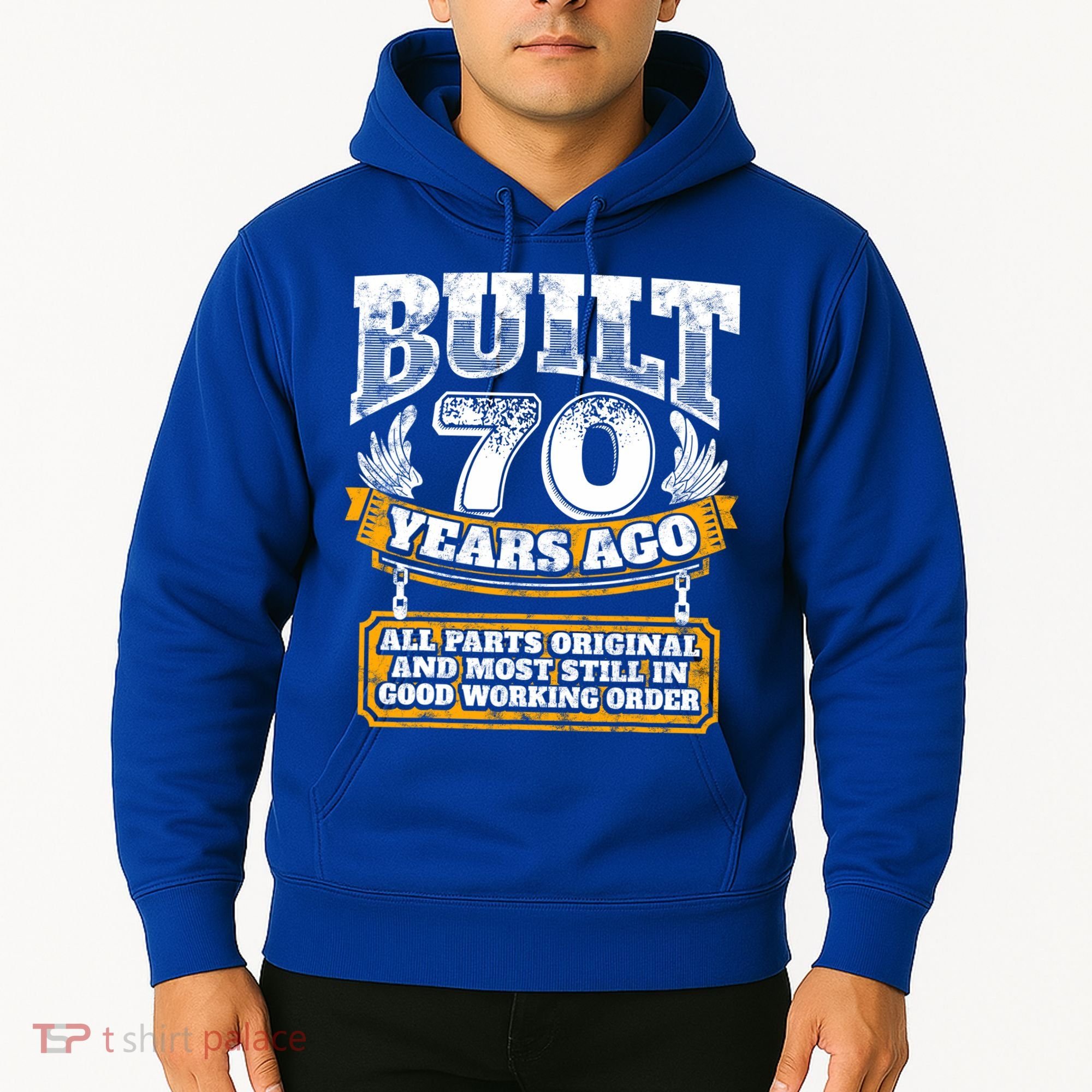 Funny 70th Birthday Gift BDay Gift Saying Age 70 Year Joke Hoodie