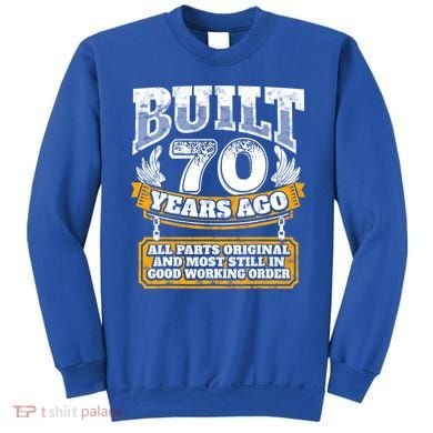 Funny 70th Birthday Gift BDay Gift Saying Age 70 Year Joke Sweatshirt