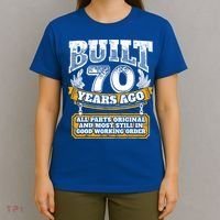 Funny 70th Birthday Gift BDay Gift Saying Age 70 Year Joke T-Shirt thumb 4