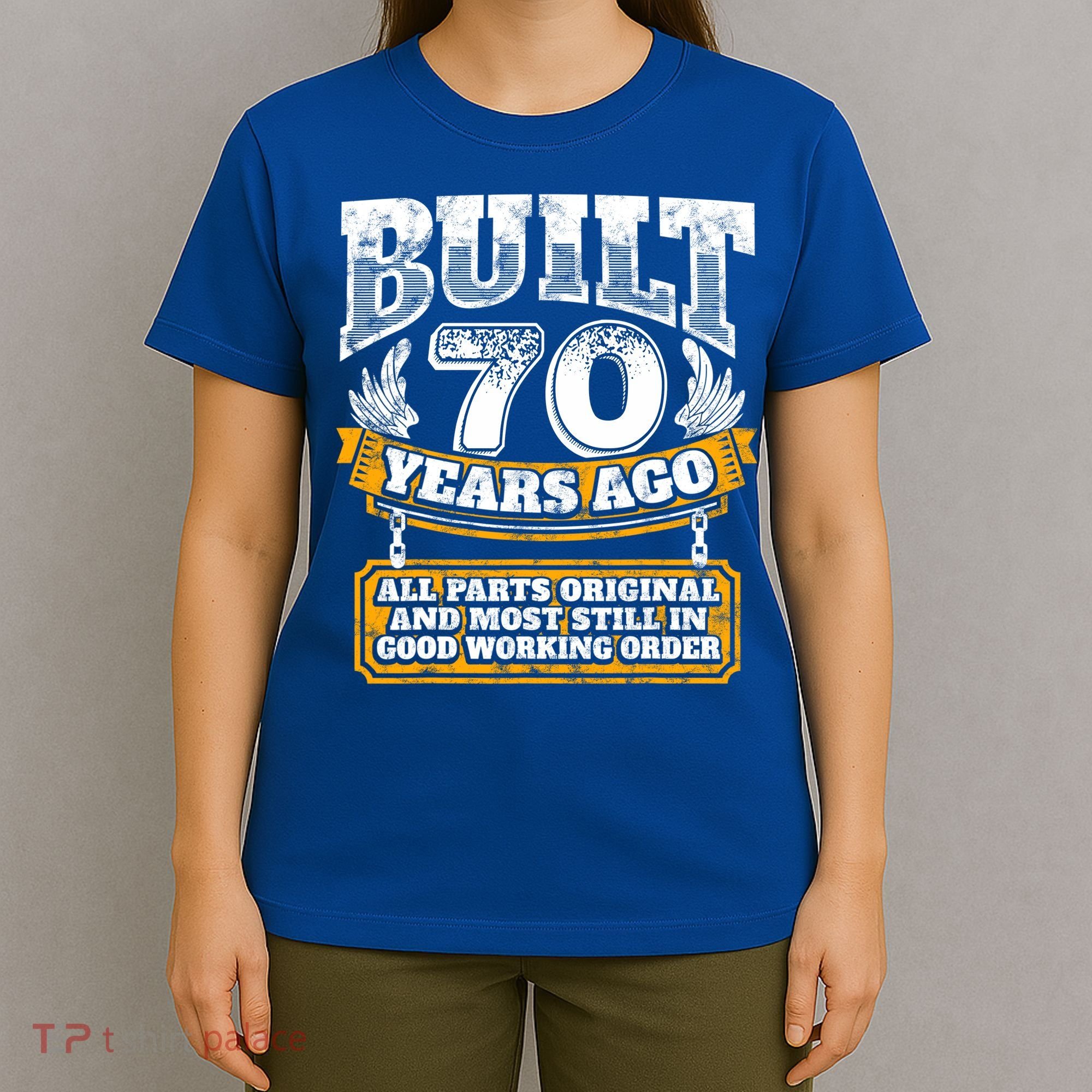 Funny 70th Birthday Gift BDay Gift Saying Age 70 Year Joke T-Shirt