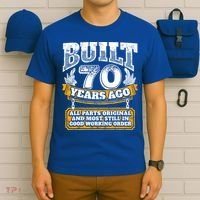 Funny 70th Birthday Gift BDay Gift Saying Age 70 Year Joke T-Shirt thumb 6