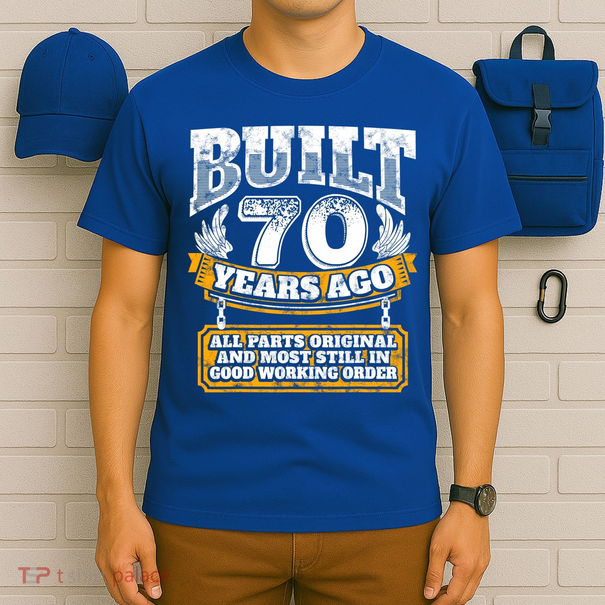 Funny 70th Birthday Gift BDay Gift Saying Age 70 Year Joke T-Shirt
