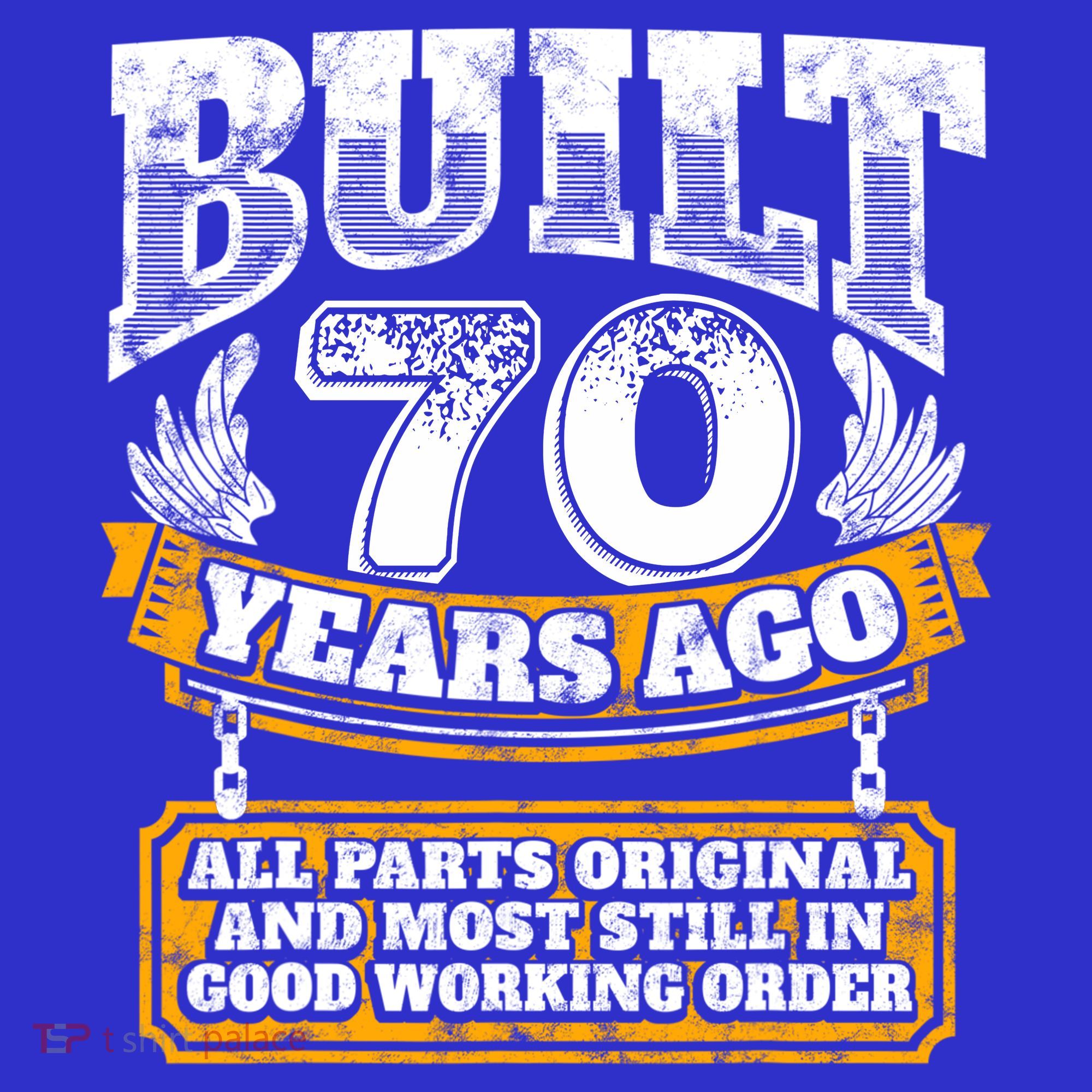 Funny 70th Birthday Gift BDay Gift Saying Age 70 Year Joke T-Shirt