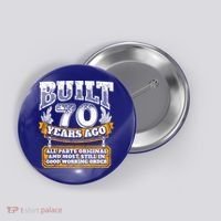 Funny 70th Birthday Gift BDay Gift Saying Age 70 Year Joke Button thumb 0