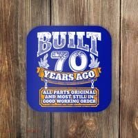 Funny 70th Birthday Gift BDay Gift Saying Age 70 Year Joke Coaster thumb 0