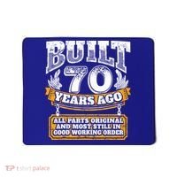 Funny 70th Birthday Gift BDay Gift Saying Age 70 Year Joke Mousepad thumb 0