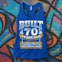 Funny 70th Birthday Gift BDay Gift Saying Age 70 Year Joke Women's Tank Top thumb 3