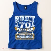 Funny 70th Birthday Gift BDay Gift Saying Age 70 Year Joke Tank Top thumb 2