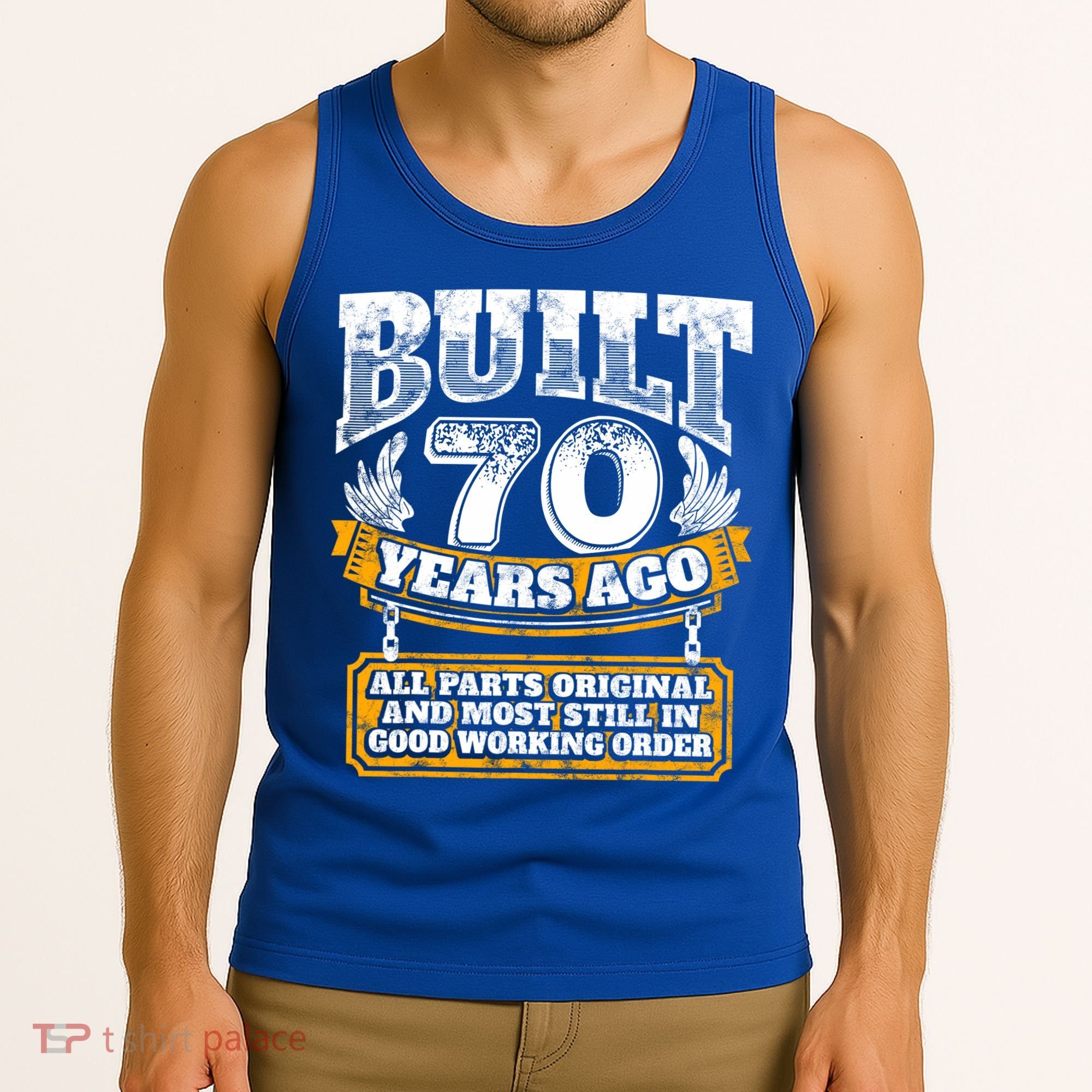 Funny 70th Birthday Gift BDay Gift Saying Age 70 Year Joke Tank Top