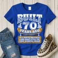 Funny 70th Birthday Gift BDay Gift Saying Age 70 Year Joke Women's T-Shirt thumb 3