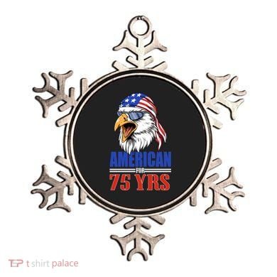 Funny 75th Birthday Gift Usa Eagle Patriotic Gift Cool Gift Ornament
