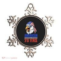 Funny 75th Birthday Gift Usa Eagle Patriotic Gift Cool Gift Ornament thumb 0