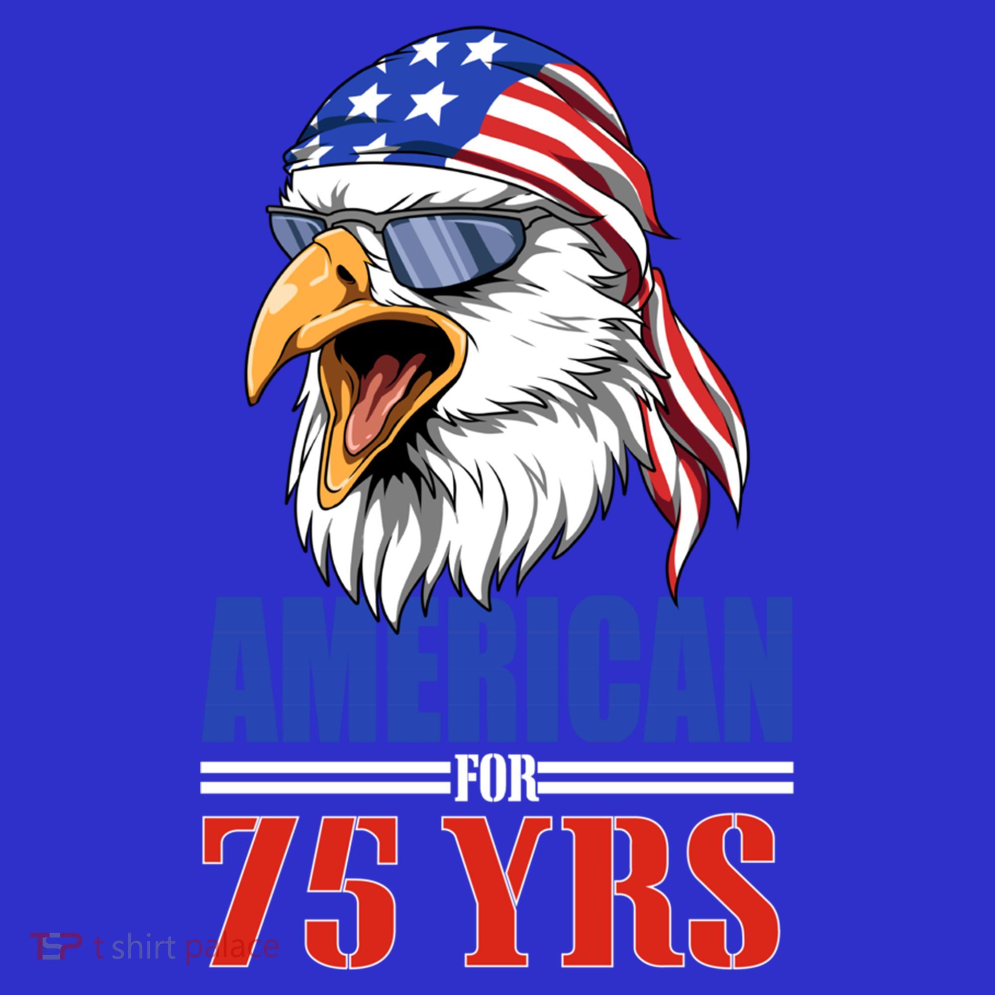 Funny 75th Birthday Gift Usa Eagle Patriotic Gift Cool Gift Mousepad
