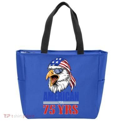 Funny 75th Birthday Gift Usa Eagle Patriotic Gift Cool Gift Tote Bag