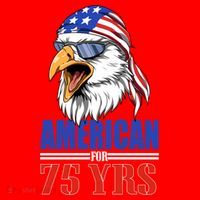 Funny 75th Birthday Gift Usa Eagle Patriotic Gift Cool Gift Santa Hat thumb 1