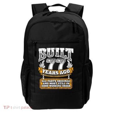 Funny 77th Birthday Gift BDay Gift Saying Age 77 Year Joke Backpack