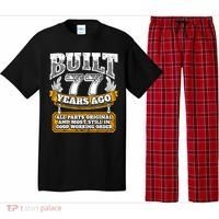 Funny 77th Birthday Gift BDay Gift Saying Age 77 Year Joke Pajama Set thumb 0