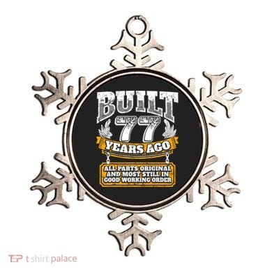 Funny 77th Birthday Gift BDay Gift Saying Age 77 Year Joke Ornament